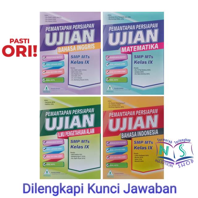 Terbaru Buku Pemantapan Persiapan Ujian Smp Mts Penerbit Akasia Shopee Indonesia