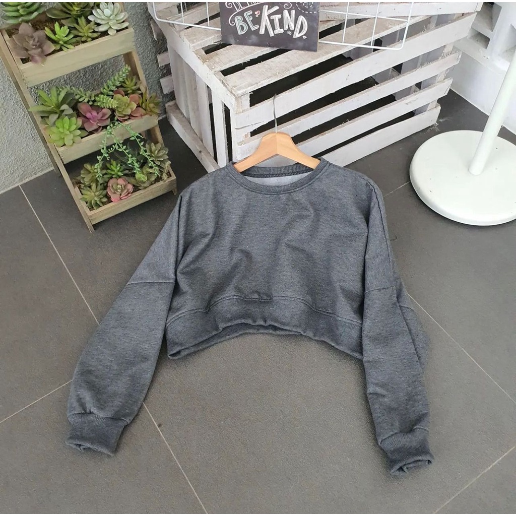 [COD] Sweater Oversize Wanita Oversize Extra Cropee XXL LD 130