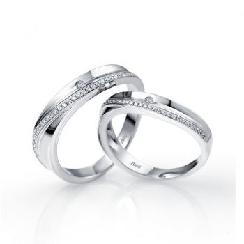 1 Pasang Cincin Nikah, Cincin Kawin , Cincin Lamaran Dengan Permata Zirconia Asli