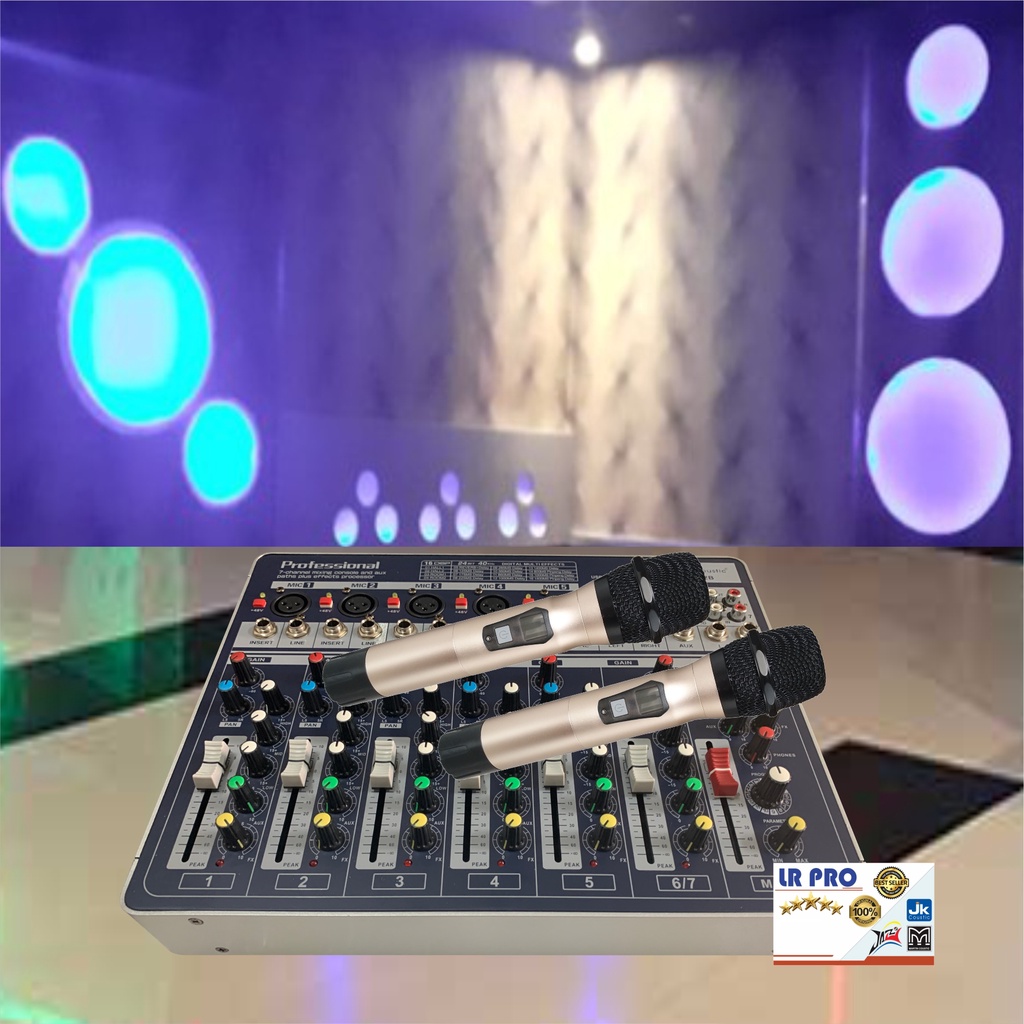 Mixer audio Mic Wireles Jk coustic M 702 BM (Mixer Audio+Mic wirelles)