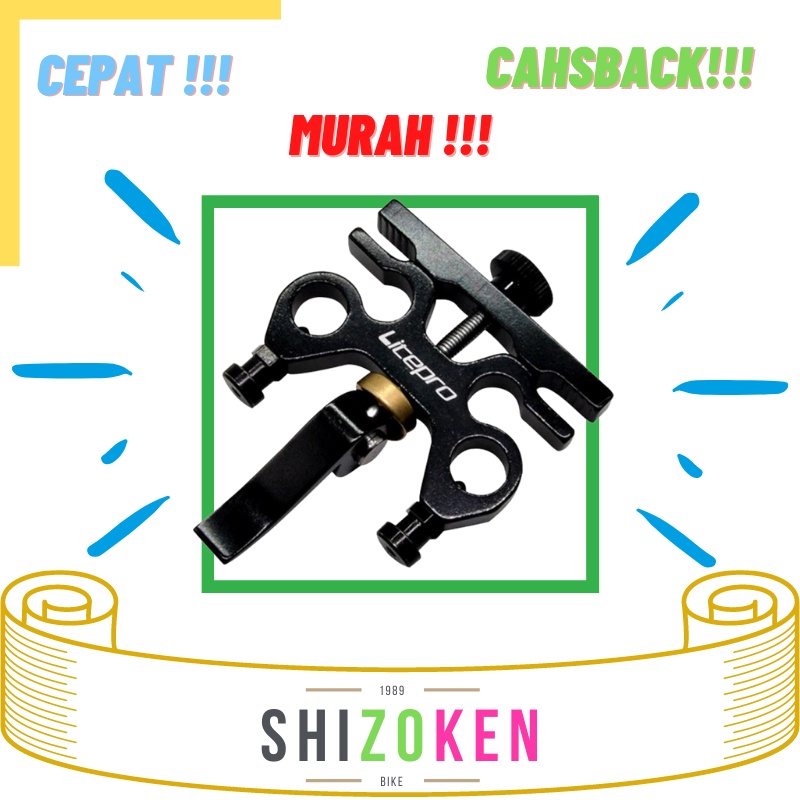 Litepro Holder Pedal QR Buckle Bracket Tempat Pedal Seli Hitam