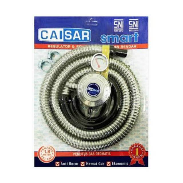 Caisar Smart 1.8 M Selang Gas Paket Plus Regulator Anti Bocor