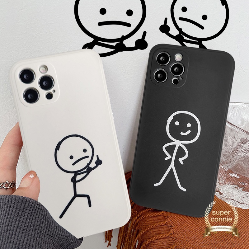 Korek Api Lucu Pria Straight Edge Soft Phone Case Vivo Y16 Y02 Y11 V25E Y53 Y15 Y22 Y15s Y95 Y93 Y12 Y31 Y22s Y50 Y35 Y30 Y15A Y20i Y20 Y51 Y30i Y91 V23E Y12s Y20s Y12i Y91C