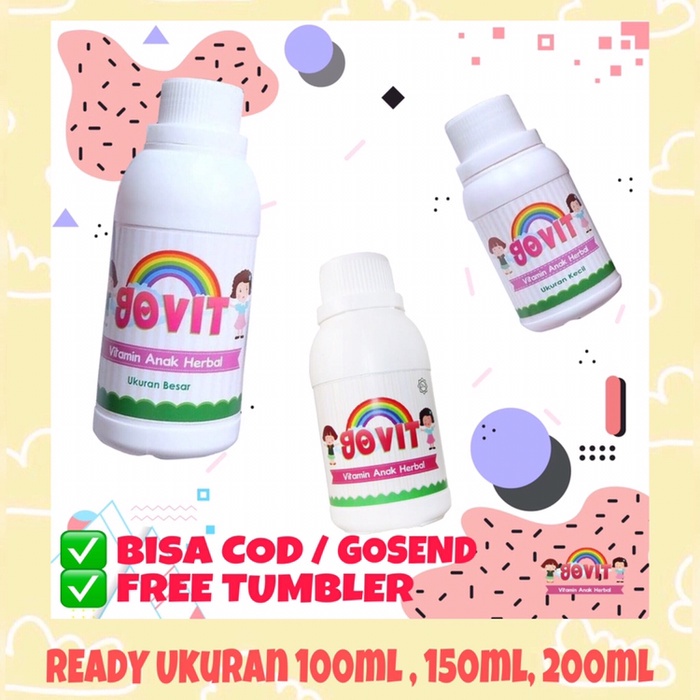 GOVIT VITAMIN HERBAL ANAK + FREE TUMBLER 150ml