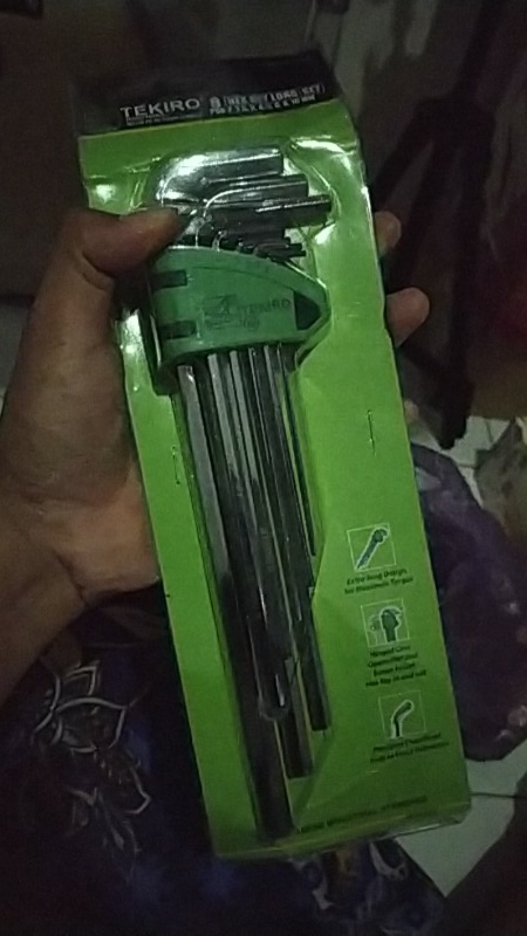 Tekiro Kunci L Set Metrik Panjang 8 Pcs Tekiro