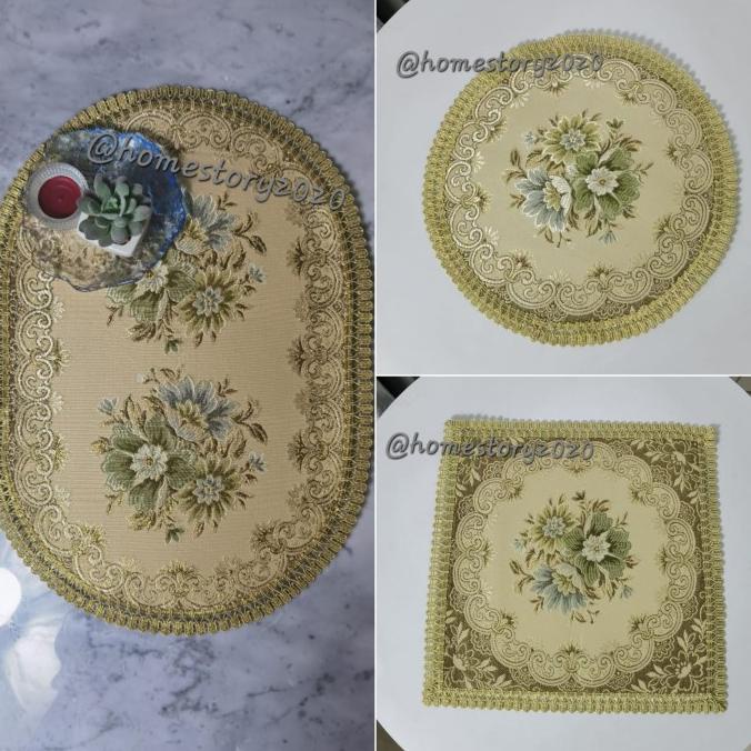 Taplak Meja Belgi Kecil Uk 30Cm Bulat/Kotak