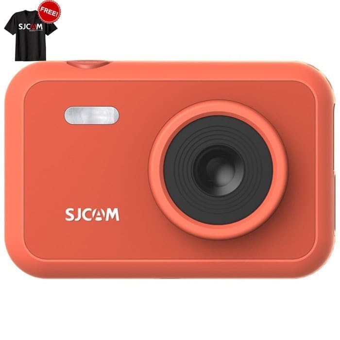 SJCAM FUNCAM KIDS CAMERA kamera mini pocket digital anak-anak kids cam video foto photograph  Inch LCD HD 1080P - Red