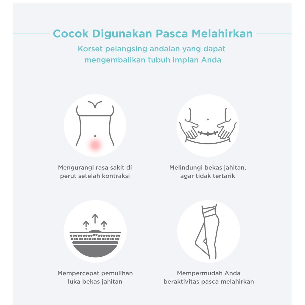 Mooimom Bamboo Postpartum Belly Band / Korset Hamil