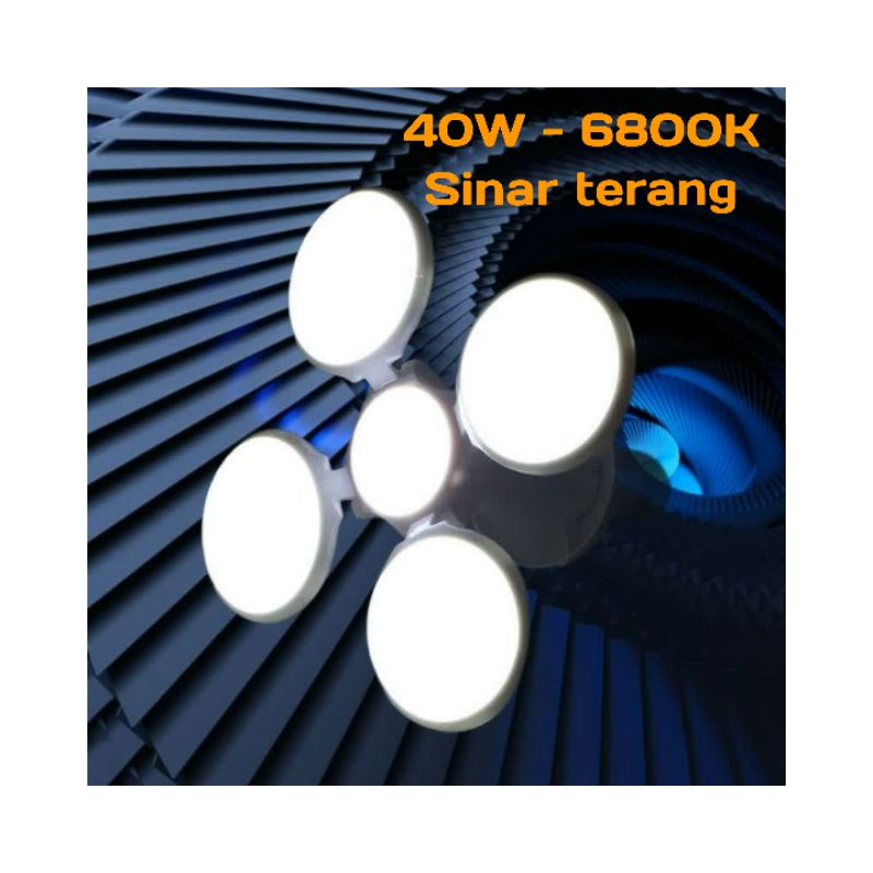 lampu bola lipat UFO super terang 45W