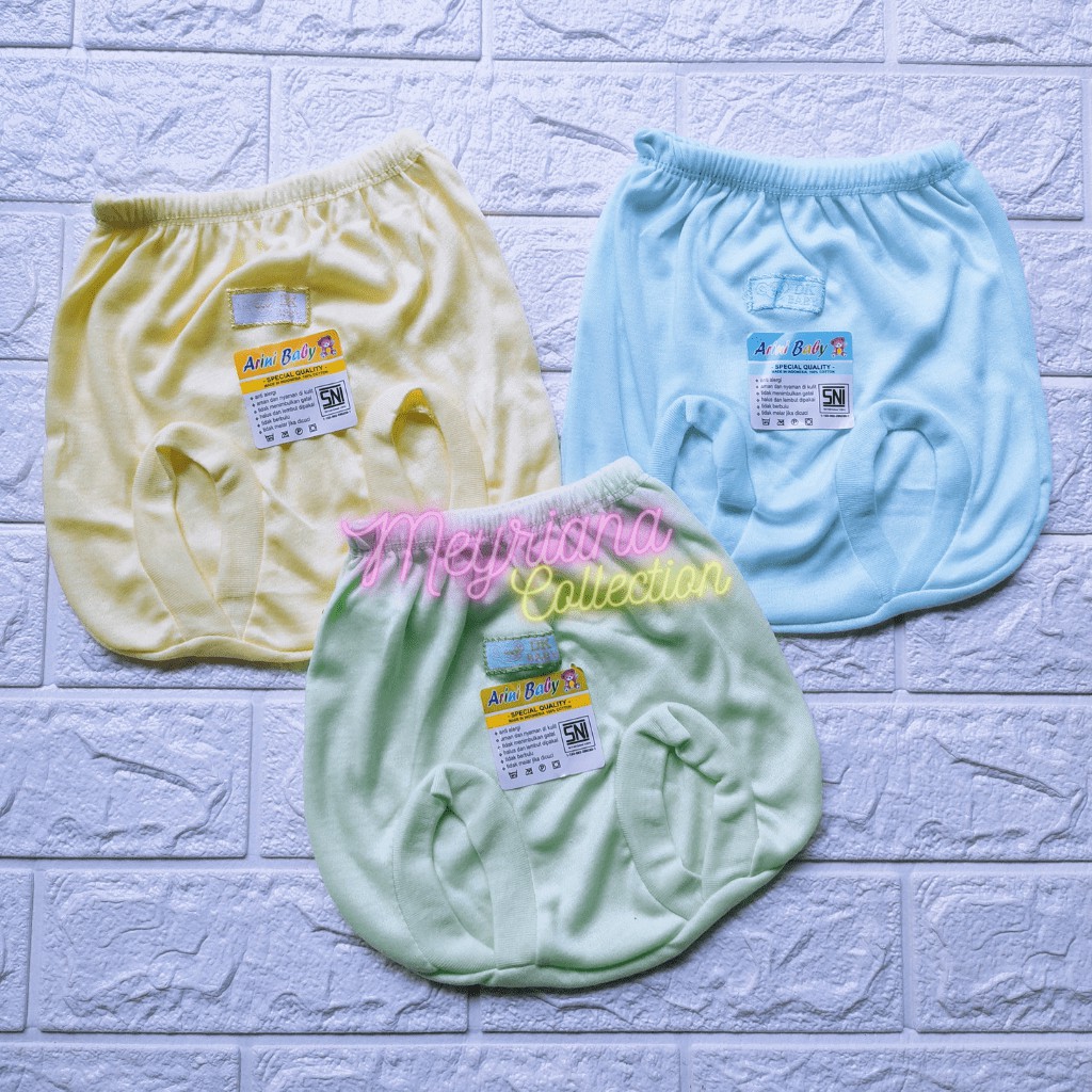 3 SET Celana Pendek POP Bayi Baru Lahir / 3 PCS Celana POP Bayi Newborn / 3 Celana KacamataWarna Soft SNI Bayi Baru Lahir Meyriana Collection