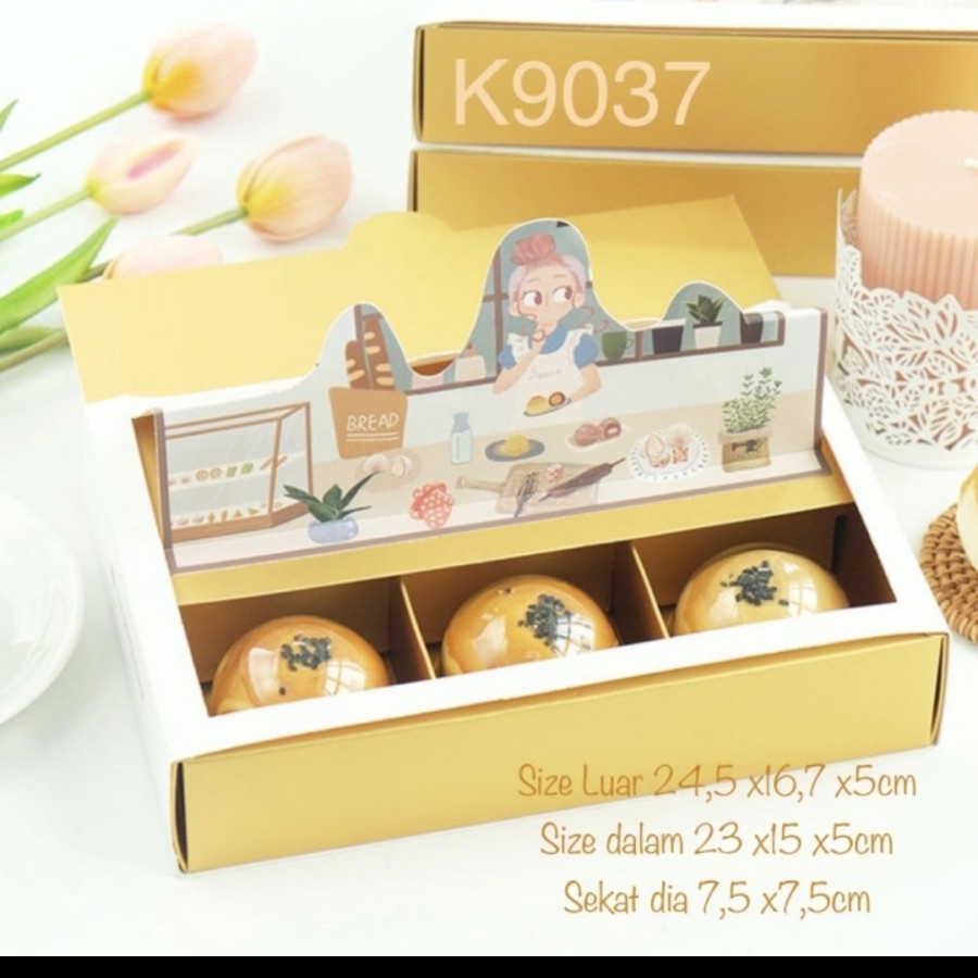 

Kotak 3D K9037 Kotak Box Hampers Kue Bulan Kue Mooncake Souvernir
