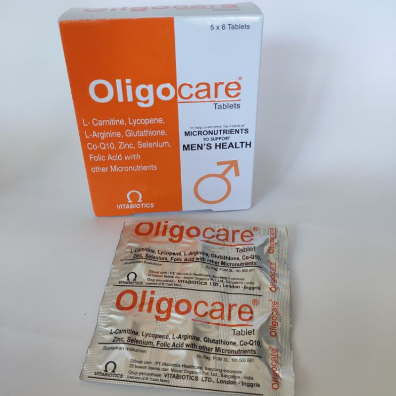 Ecer Oligocare Suplemen Kesehatan Kesuburan Pria strip isi 6 tablet