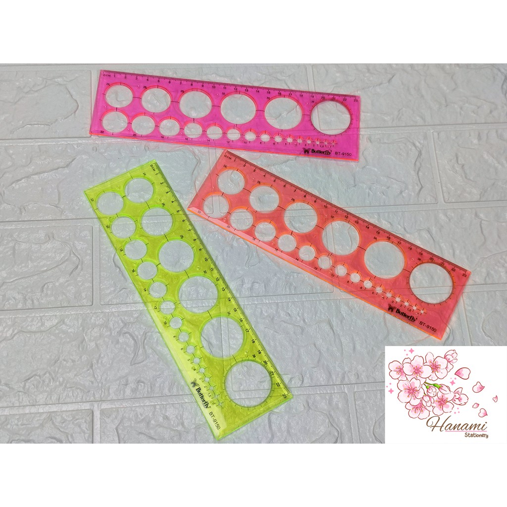 

Penggaris Cetakan Bulat Lingkaran Butterfly BT-9150