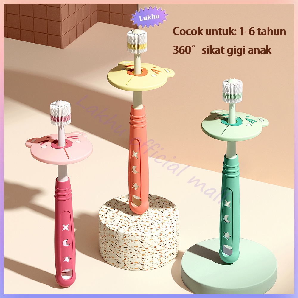 Lakhu 1-6tahun sikat gigi bayi anak 360 nano baby toothbrush