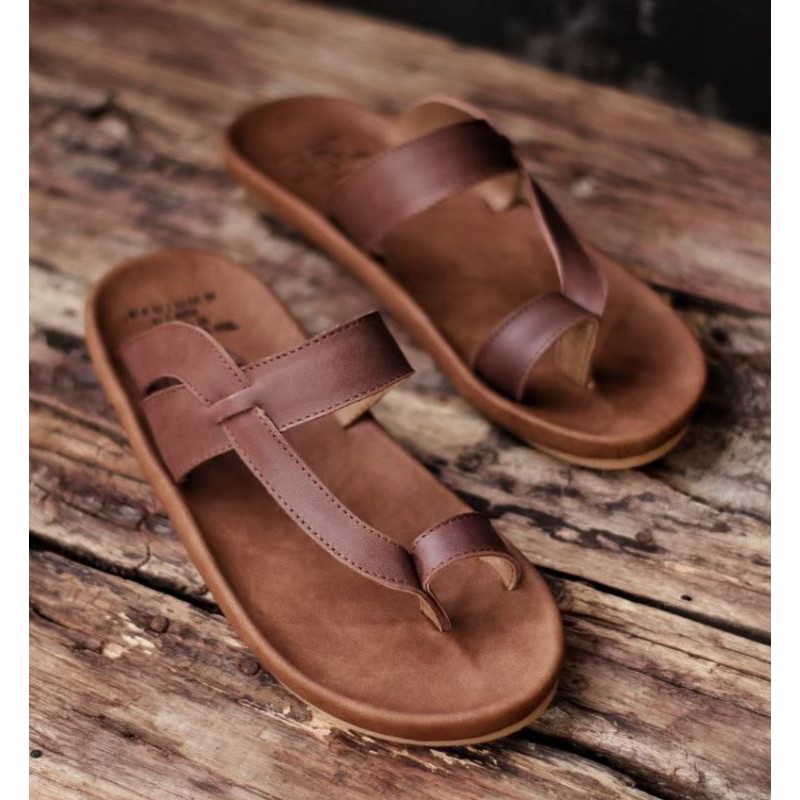 BELI 2 ONGKIR 1! SANDAL FULL KULIT ASLI CEVANY 05 IMPLUSE HITAM COKLAT TAN ORIGINAL