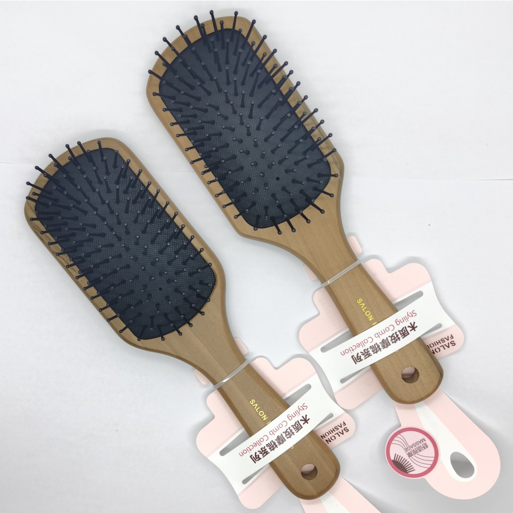 SISIR KAYU KOREA PREMIUM BESAR BAHAN KUAT SISIR PIJAT KAYU