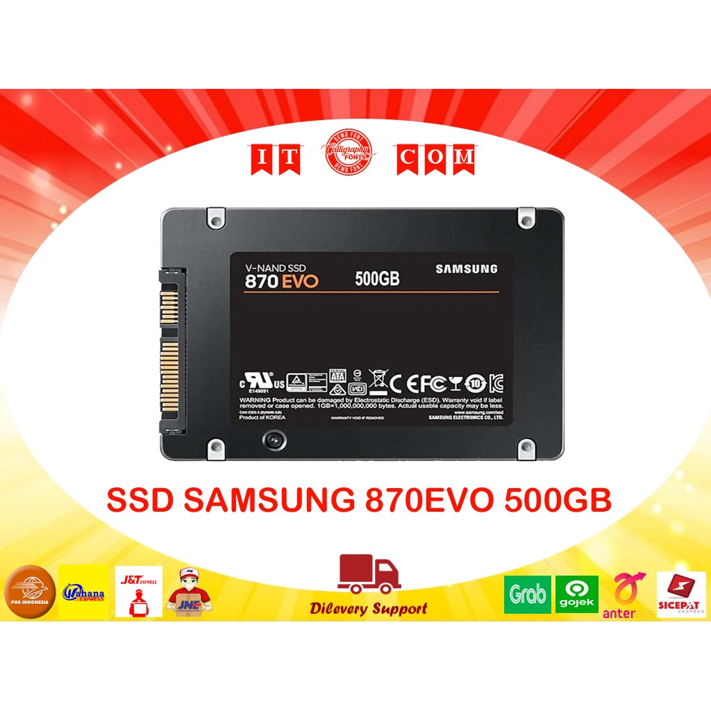 SSD SAMSUNG 870 EVO 500GB GARANSI 5 TAHUN