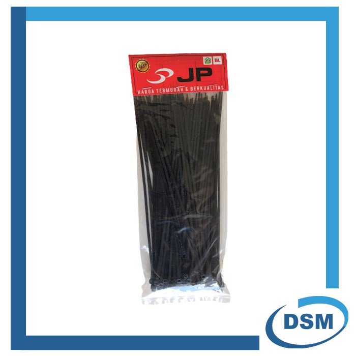 Jual KABEL TIES 2 5 X 200 MM HITAM PENGIKAT KABEL TIS CABLE TIE 100 