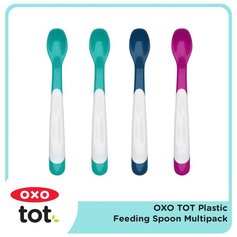 OXO TOT PLASTIC FEEDING SPOON MULTIPACK