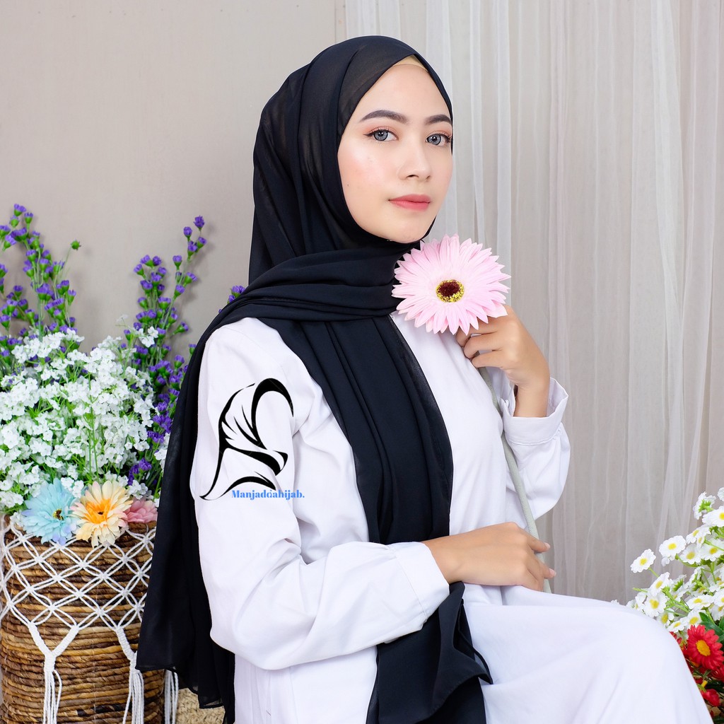PASHMINA TALI&KARET CERUTY 180x75 CM KATALOG 2-Black(180x75)