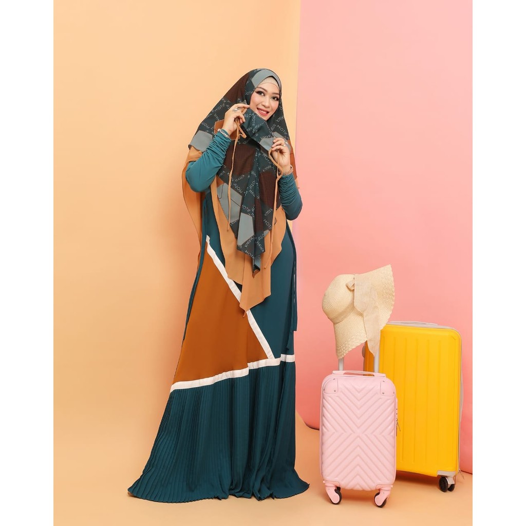 Gamis MH Daily Polygon By Motif Hawa/gamis trend/pakaian muslim wanita dewasa/baju muslimah syari