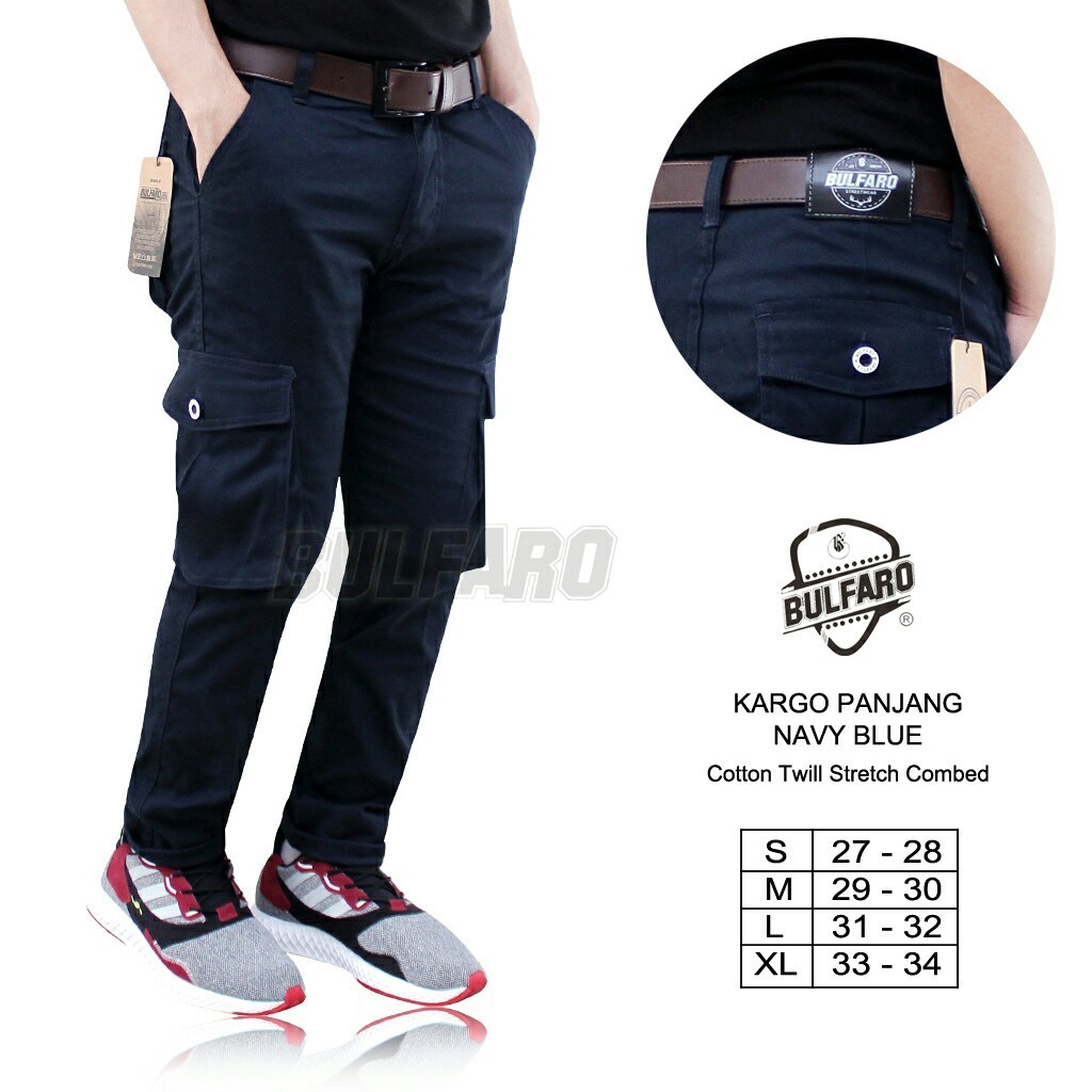 Celana Cargo Panjang Best Seller Cargo Pants Kargo PDL Pria Longgar