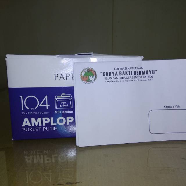 

Cetak Amplop No 104 full color 1 box