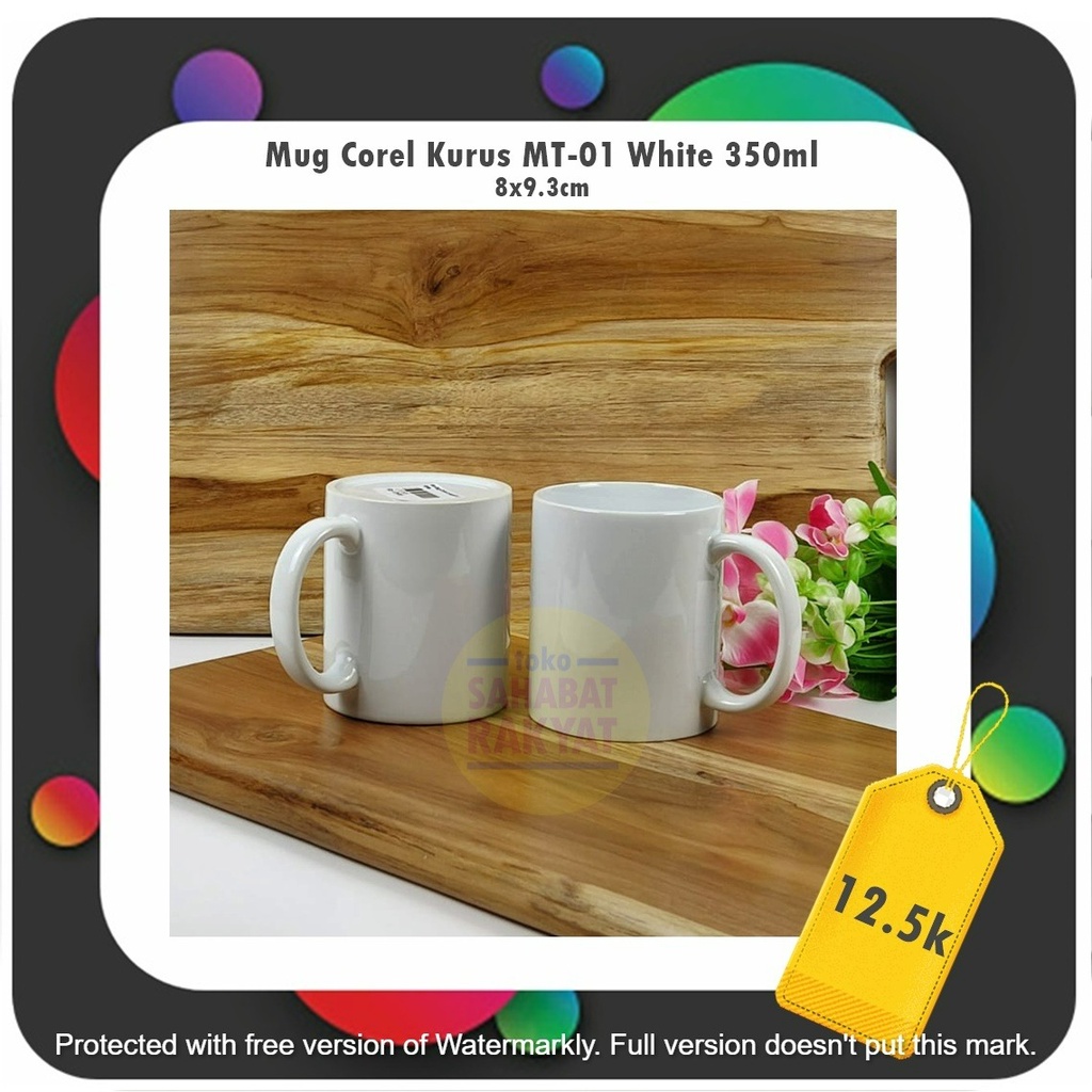 UTL030S Mug Corel/Mug Keramik Polos MT-01 White 350ml