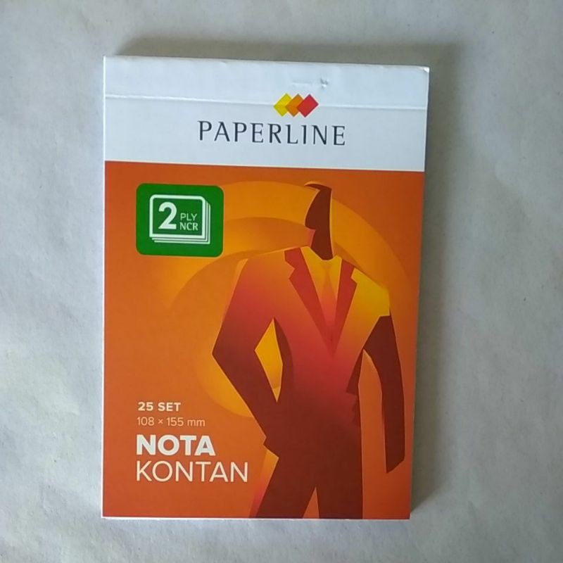 

Nota kontan PAPERLINE 2 rangkap kecil isi 25 set/bk dijual per 3bk