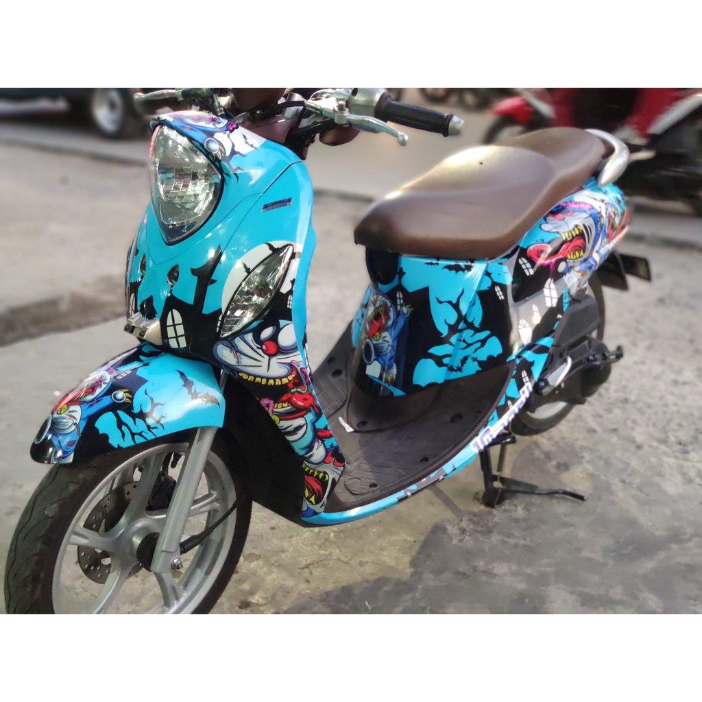 Jual Stiker Fino Decal Full Body Fino Premium Doraemon Zombie Blue Sky Motif Glossy DNKZ Indonesia Shopee Indonesia