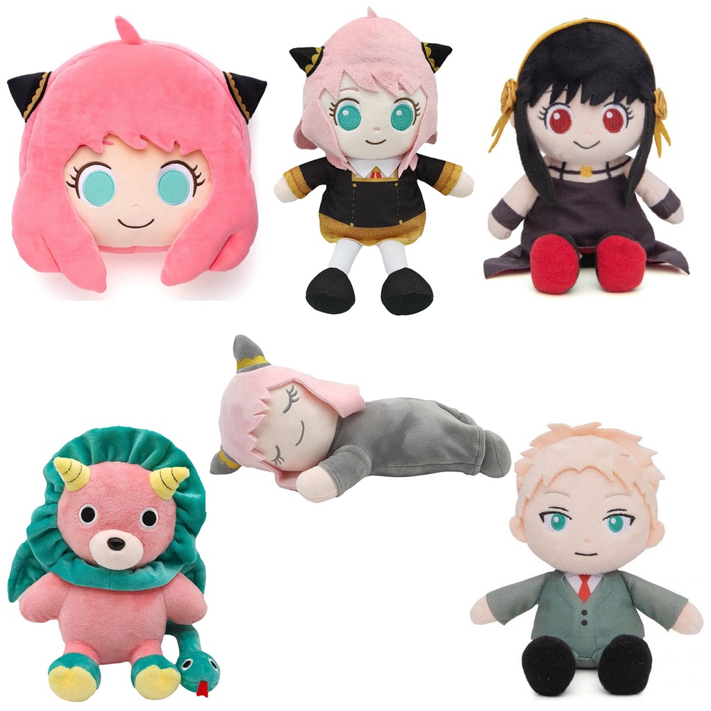 Mainan Boneka Stuffed Plush ORIG Spyxfamily Anya Forger Kartun Yor Forger 25CM Untuk Dekorasi Kamar Anak
