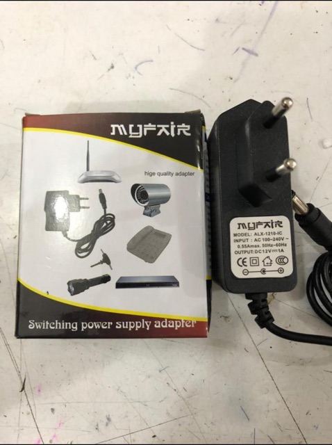 Adaptor cctv 12 V 1 A MYFAIR Adaptor switching 12v 1A