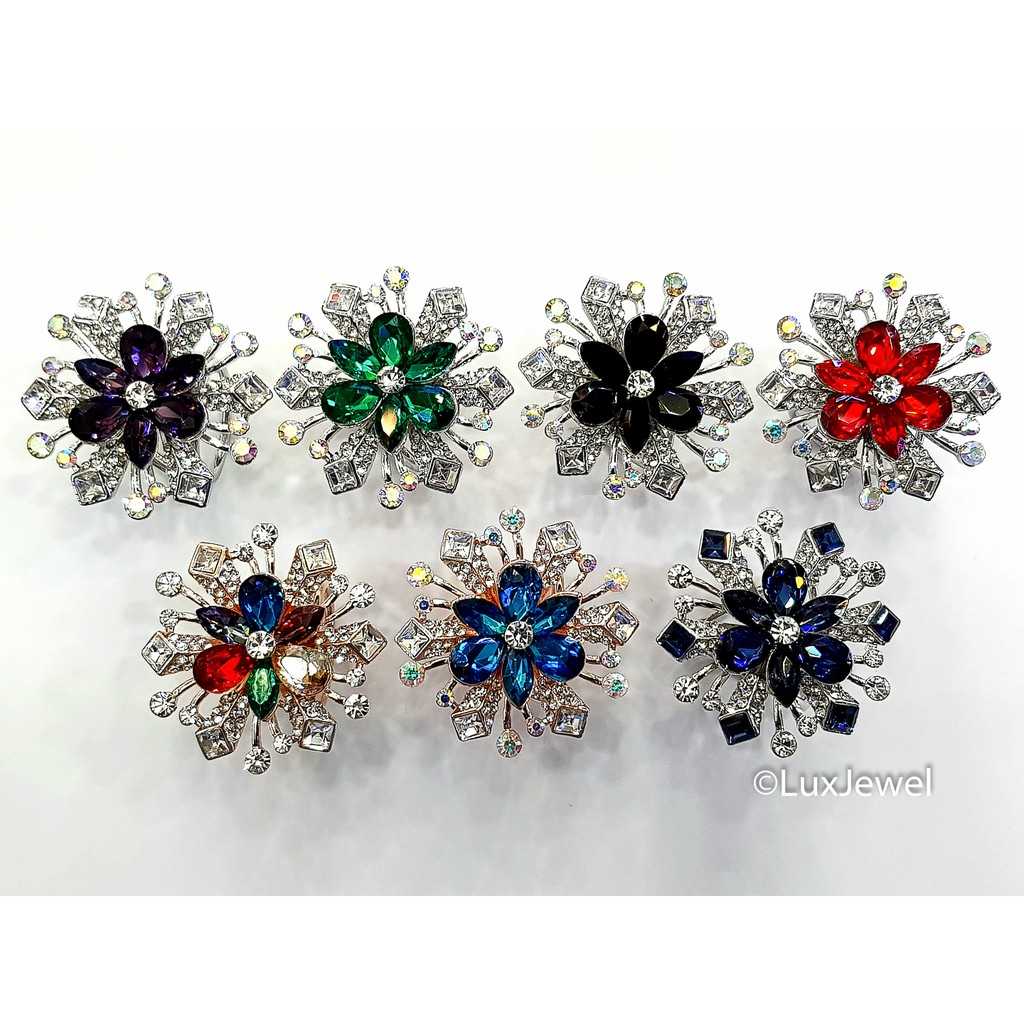 Ring Cincin Jilbab Hijab Swarovski Flower Spark