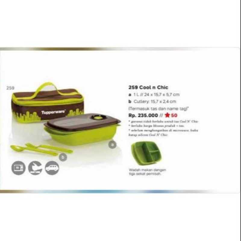 tupperware cool n chick rare item  - wadah bekal - wadah nasi goreng - kotak bekal