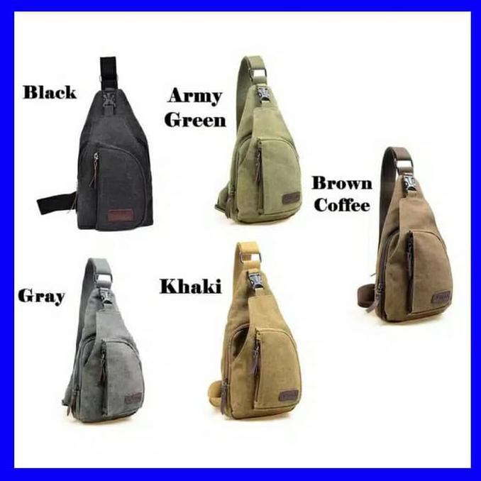 TAS SELEMPANG PRIA CANVAS ORIGINAL DESIGN BODYPACK KECIL