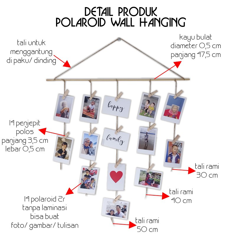 Polaroid Wall Hanging