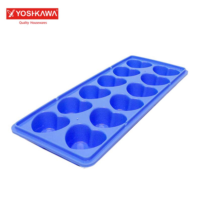 

YOSHIKAWA Cetakan Es 12 Slot Ice Cube Tray EVL-BE-3308 Biru