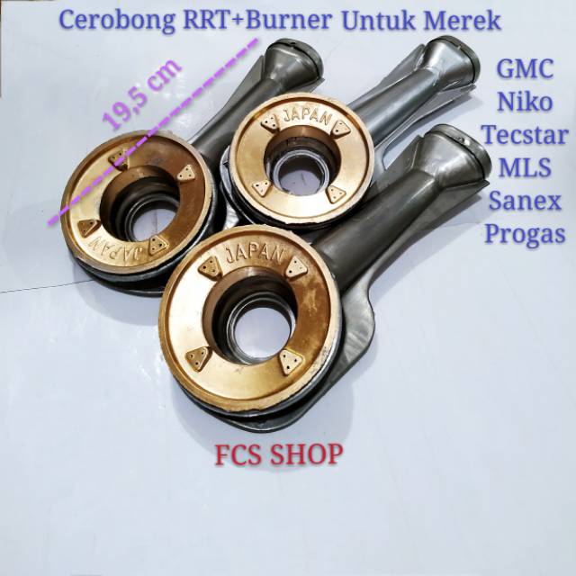 Cerobong kompor gas RRT/untuk kompor gas niko/MLS/GMC/progas/tecstar dll