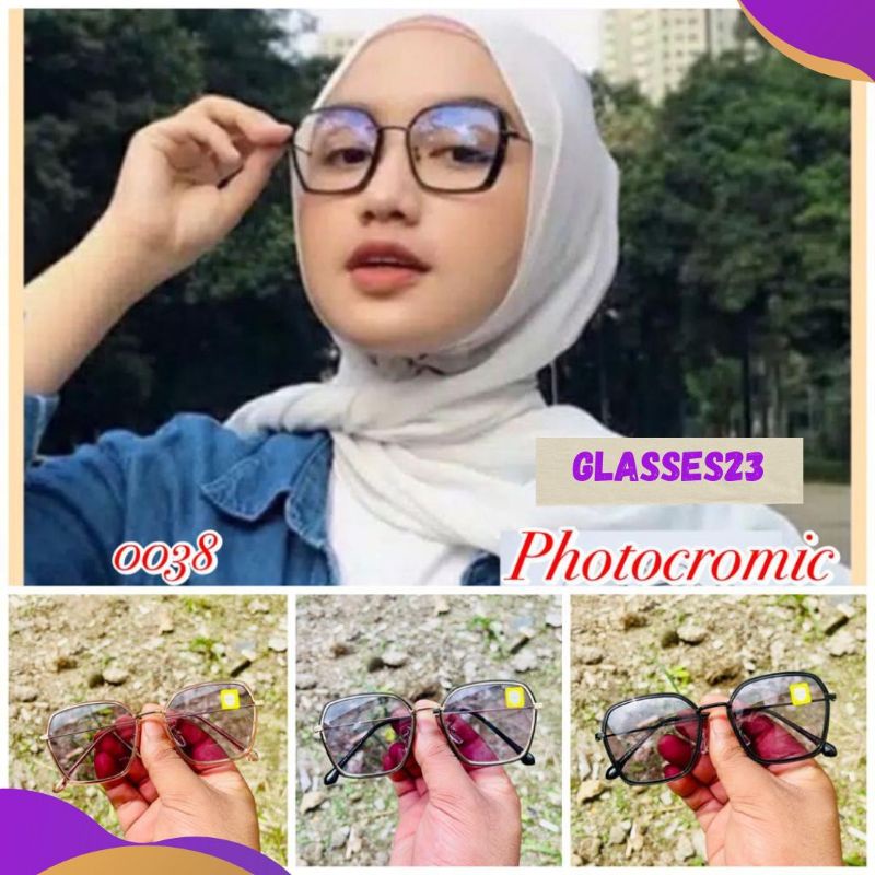 PHOTOCROMIC TERLARIS KACAMATA WANITA PRIA VINTAGE IMPORT KACAMATA BERUBAH WARNA STYLE KEREN