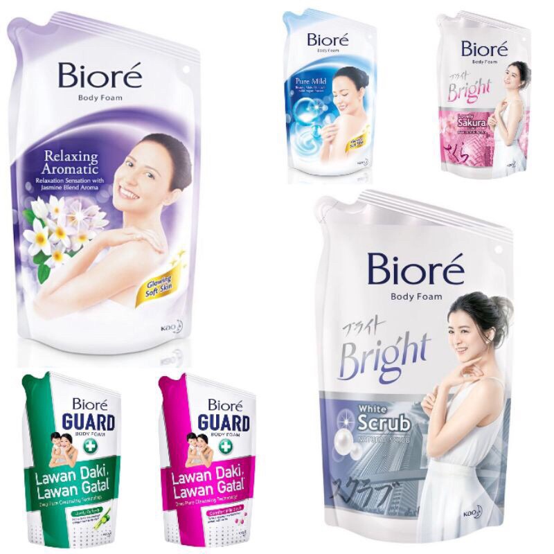 biore sabun mandi cair 450ml