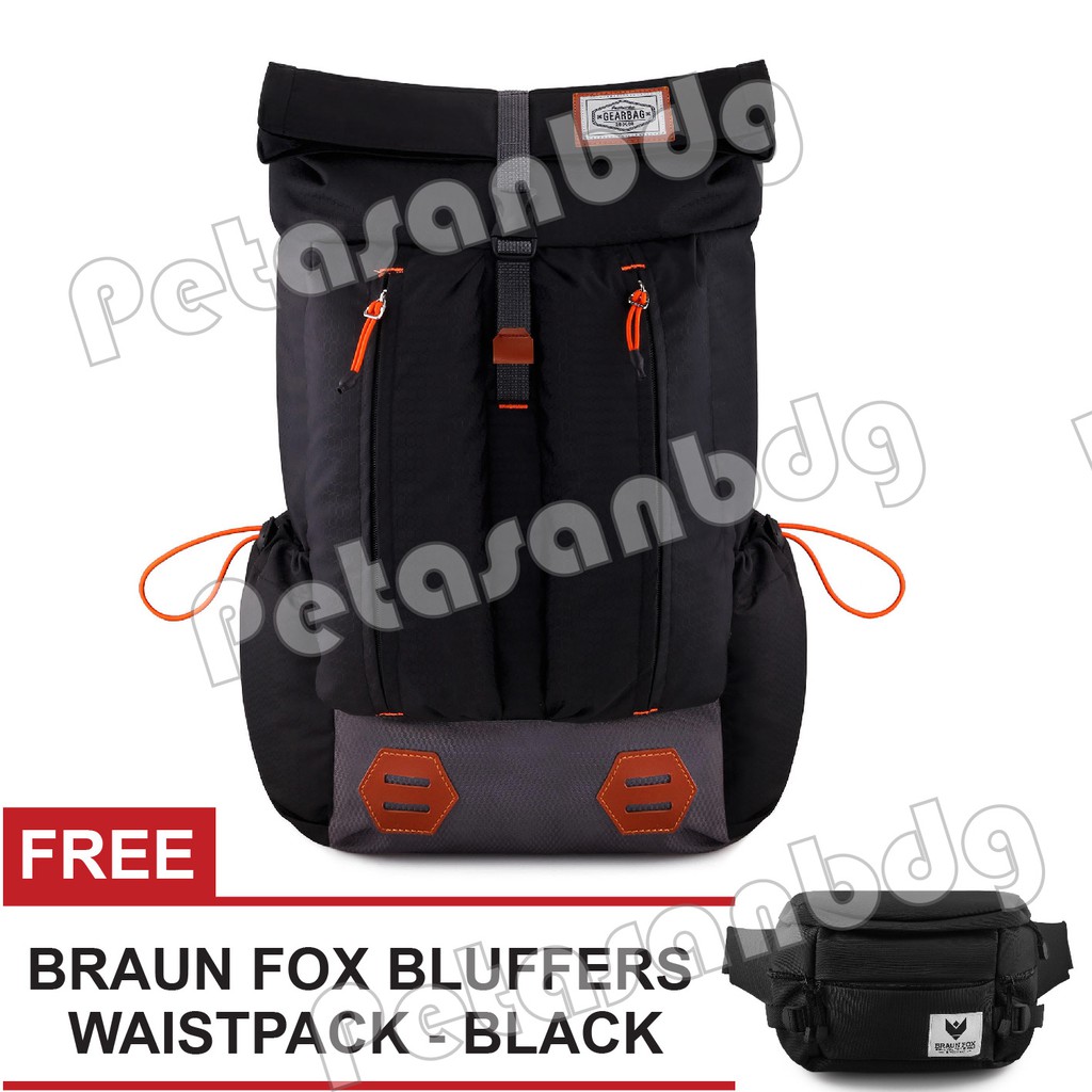 RTM - Tas Ransel Gear Bag Alabania's + FREE Braun Fox Bluffer Waistpack Random Color