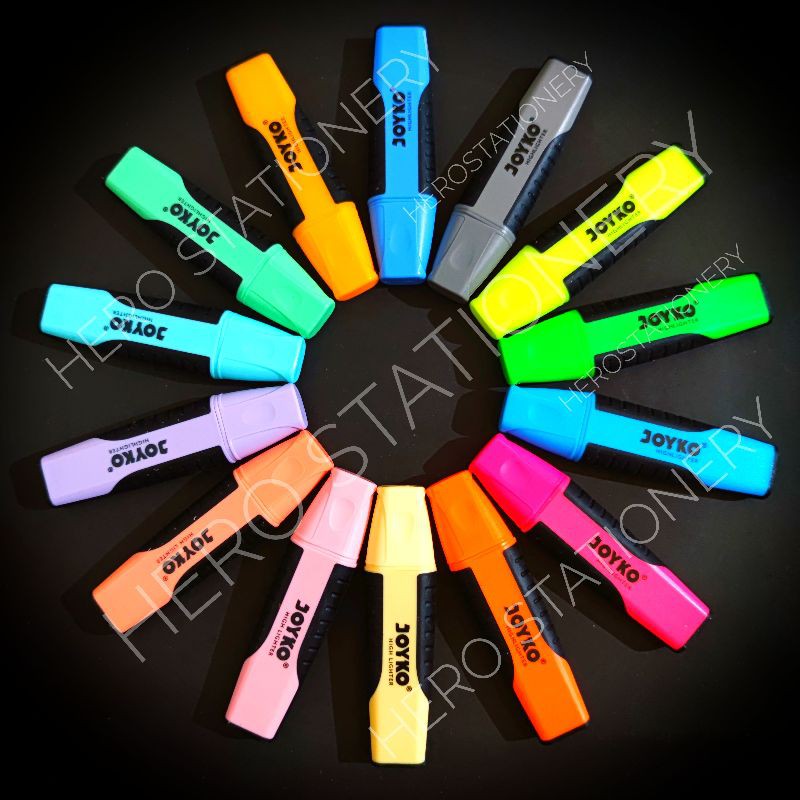 

SATUAN Joyko highlighter penanda berwarna warna HL-1-15 complete series