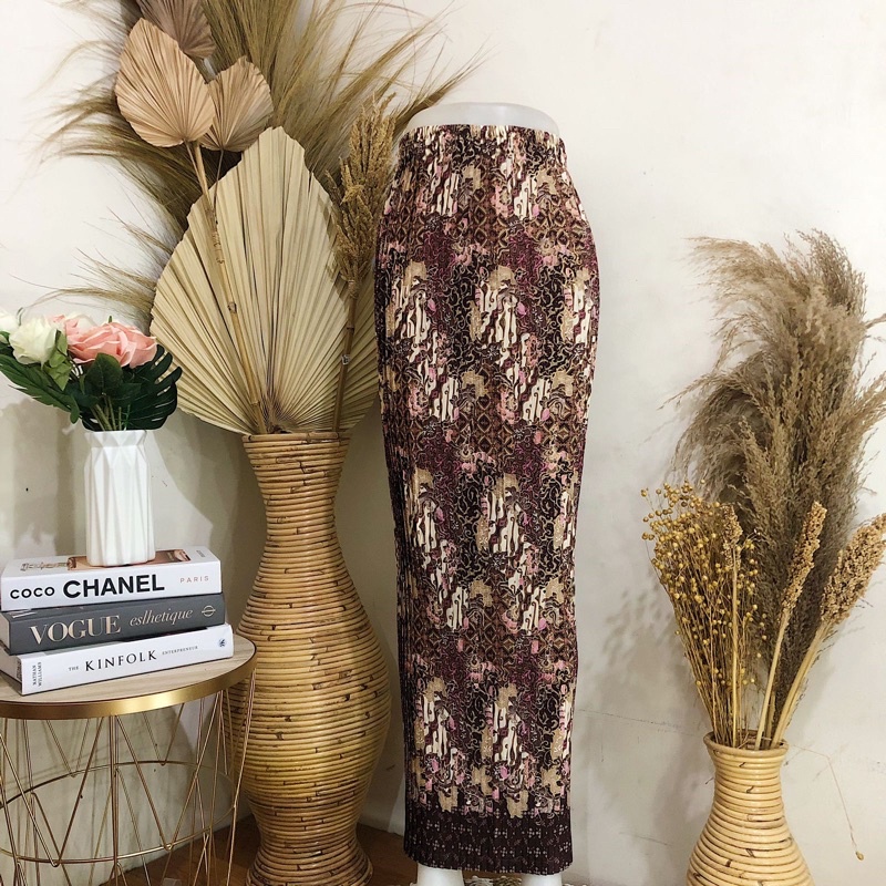 ROK BATIK PLISKET-Seruni Rose Gold