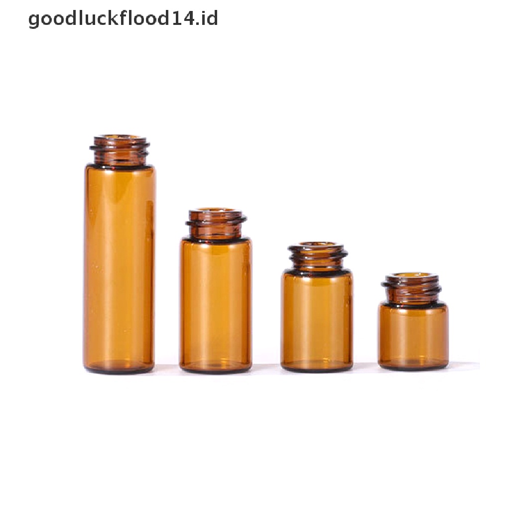 [OOID] 10X 1ml/2ml/3ml/5ml Empty Amber Glass Dropper Bottle Essential Oil Travel Bottle ID