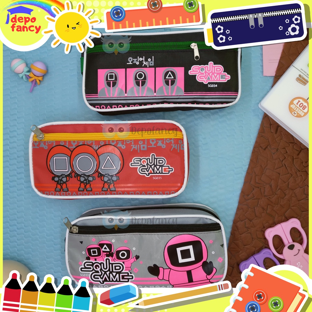 

Kotak Pensil 2 Resleting SG-035 / Tempat Pensil / Tepak Pensil / Box Pensil Kekinian Squid Game Menarik / Boks Pensil / Pencil Case