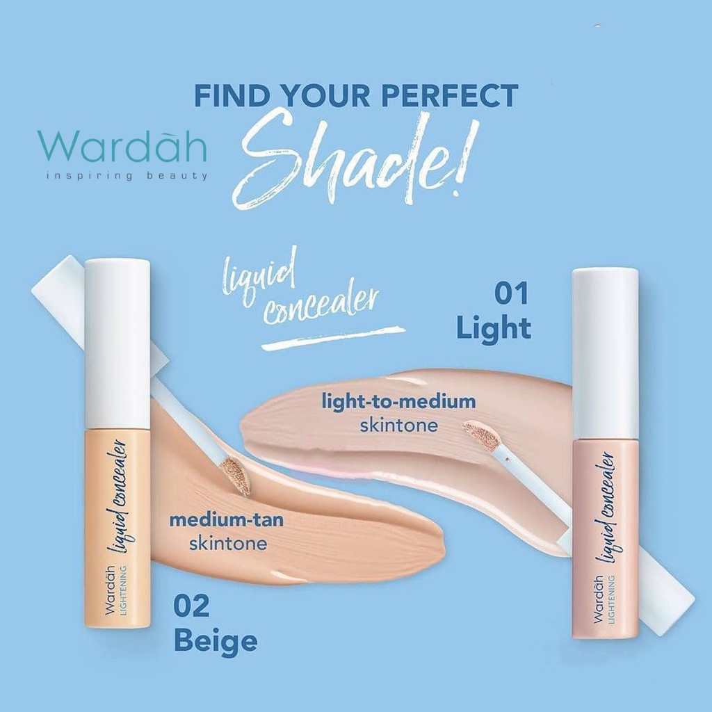 ⭐️ Beauty Expert ⭐️ Wardah Lightening Liquid Concealer 7gr | Foundation 25ml |