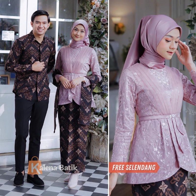 Kebaya Couple Modern Kebaya Wisuda Lamaran Baju Tunangan Batik Brukat Terbaru Baju Couple Kondangan Terbaru 2022