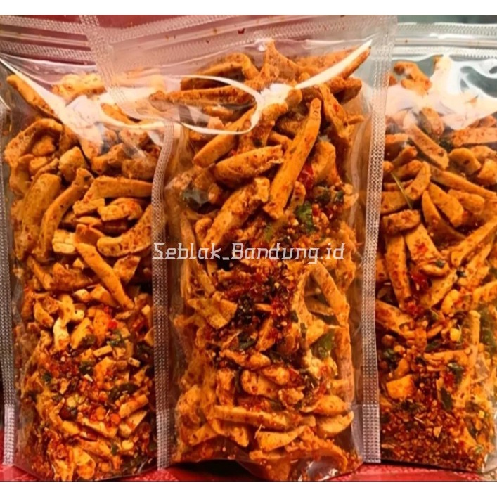 

Basreng pedas renyah baso stik goreng baso goreng extra daun jeruk isi 500