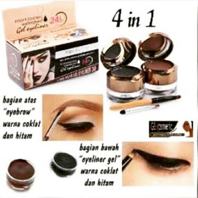 KISSBEAUTY EYEBROW &amp; EYELINER GEL 4IN1 / KB EYEBROW 2 IN 1