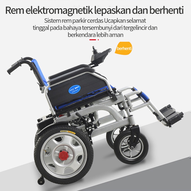 Kursi Roda Elektrik OT29B Bisa Lipat Ekonomis / Kursi roda medis / Kursi roda listrik cerdas / Kursi roda lansia